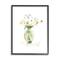 Stupell Industries Buttercups Daisies Green Vase Watercolor Floral Still Life Framed Wall Art